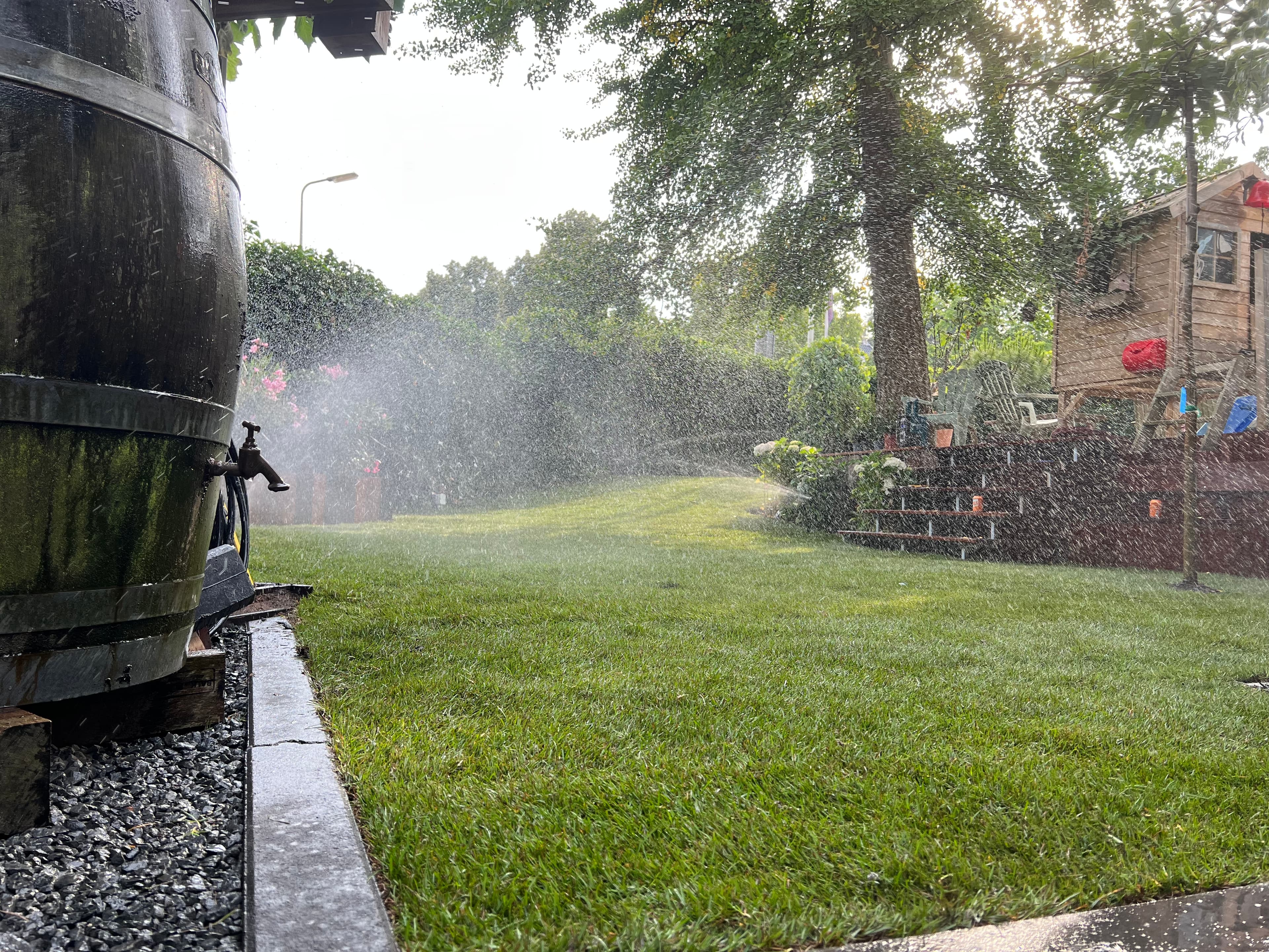 Irrigatiesysteem aanleg in tuin